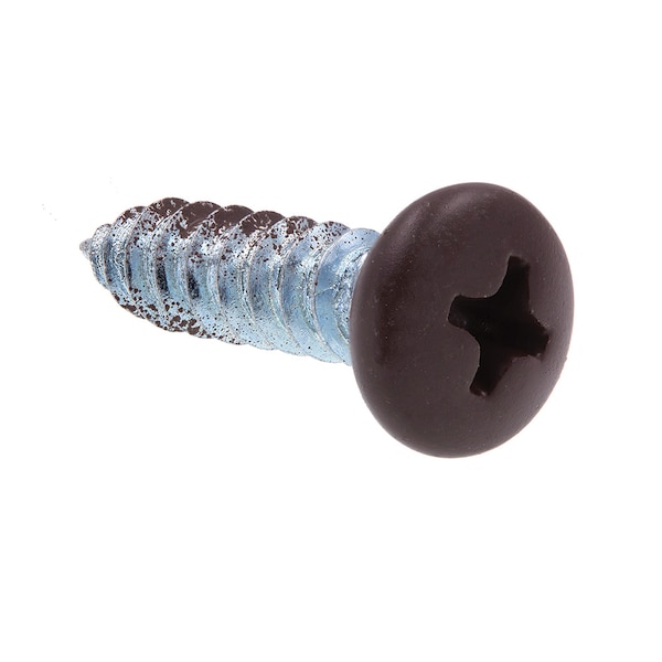 Prime-Line Sheet Metal Screw, S-Tap Pan Head Phil Dr No. 10 X 3/4in Zinc Pl Steel Black Head 25PK 9155235 - main
